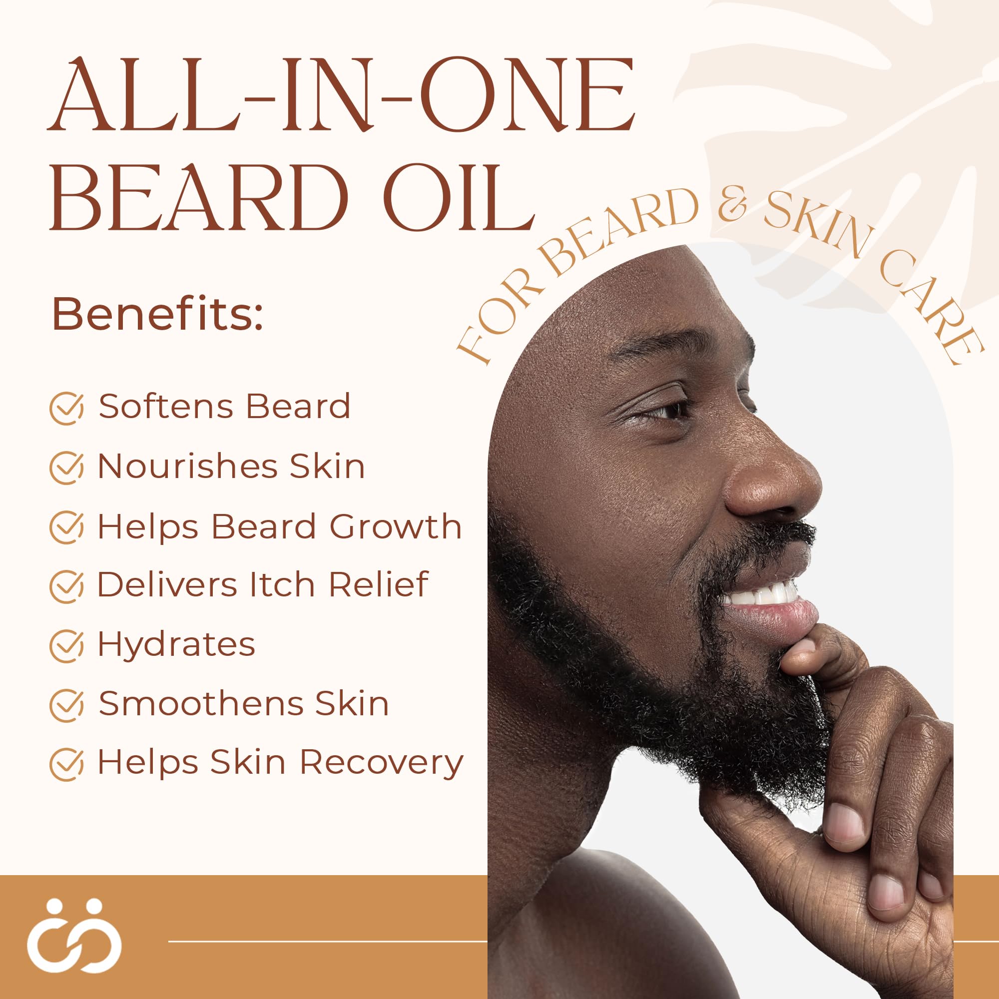 Happy Wife Beard Oil, Minty Tingle Beard Oil for Men, Beard Softener w/Sandalwood, Argan, Jojoba, Mint, Tea Tree Oil, Cucumber &