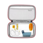 RLSOCO Carrying Case for Asthma Inhaler for Kids and Adults,Inhaler Spacer Travel Bag for Device,Mask and Other Accessories - Bl