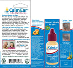 Calm Ear, Ear Drops for Itchy Ears, Clogged Ears, Irritated Ears, Dry Ears. All Natural Ear Oil for, Babies, Kids, Adults, Cats