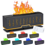 PANGPENG Colorful Essential Oil Diffuser, 7 Colors Flame Fire Diffuser, 200ML Ultra-Quiet Aromatherapy Diffuser with Remote Cont