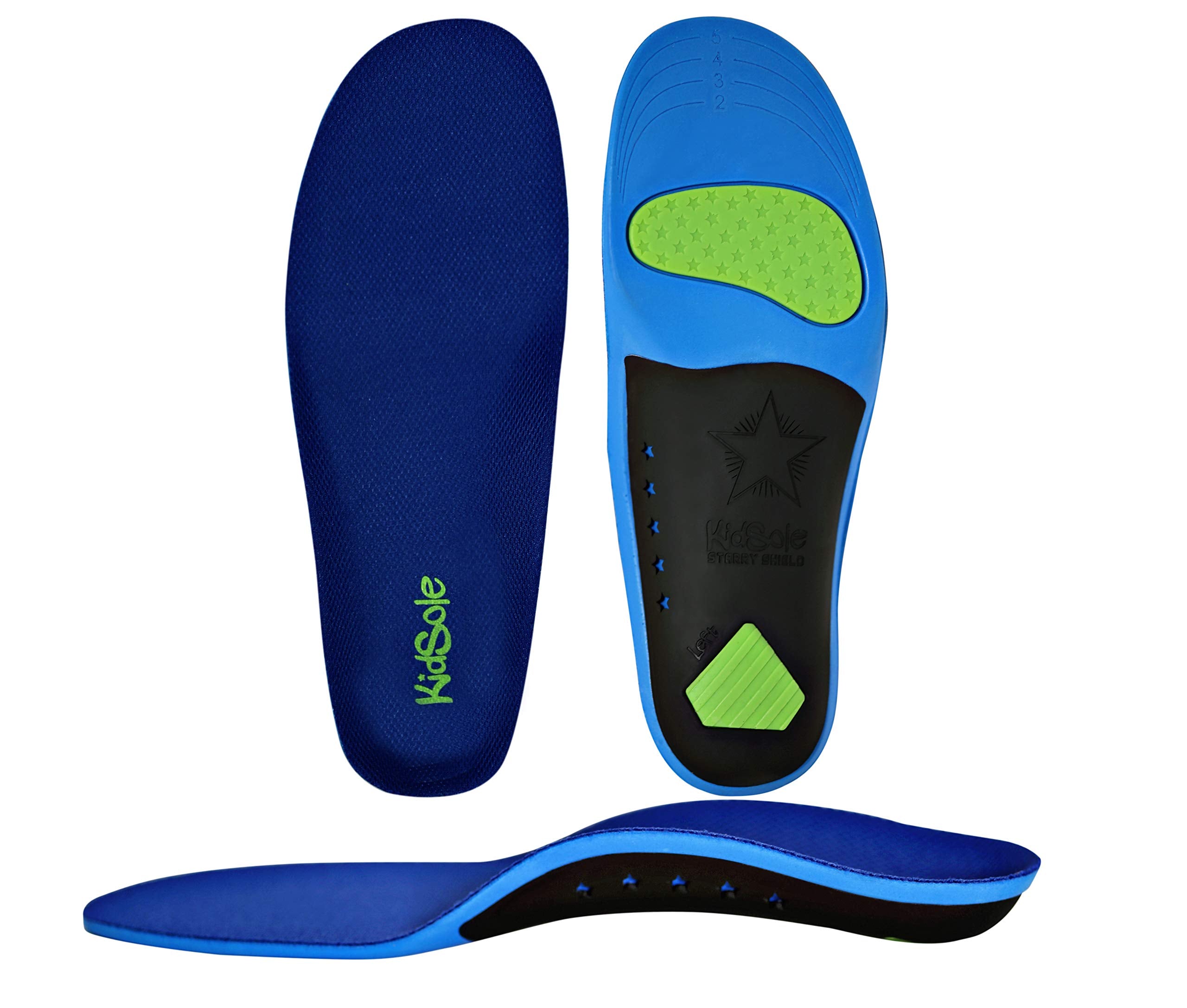 Childrens Memory Foam Starry Shield Arch Support Insole for Comfort, Cushion & Arch Support by KidSole ((20 CM) Toddler Size 11