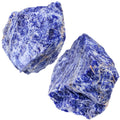 NUKAYAI 2Pcs Sodalite 1.8-2.2 Large Crystals and Healing Stones Raw Natural Blue Sodalite Rough Rocks Healing Crystal for DIY Po