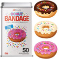BioSwiss Bandages, Donut Shaped Self Adhesive Bandages, Latex Free Sterile Wound Care, Fun First Aid Kit Supplies for Kids, 50 C