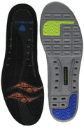 Sof Sole Mens Thin Fit Medium Arch Lightweight Low Volume Shoe Insole, Black, M 13-14