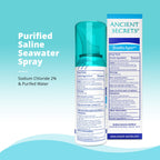 ANCIENT SECRETS Saline Nasal Spray - Breath Again Hypertonic Seawater Nasal Spray, Allergy & Sinus Relief, Nasal Congestion Mois