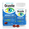 Ocuvite Eye Vitamin & Mineral Supplement, Contains Zinc, Vitamins C, E, Omega 3, Lutein, & Zeaxanthin, Bausch & Lomb Ocuvite Adu