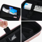 BOVKE Glucose Monitor Case - Diabetic Supply Travel Case for Glucose Meter, Blood Sugar Test Strips, Lancets, Needles, Insulin P