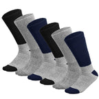 Doctor Recommend Thermal Diabetic Socks Keep Foot Warm Non-Binding Crew Socks For Men Women (6 Pack, 9-11)