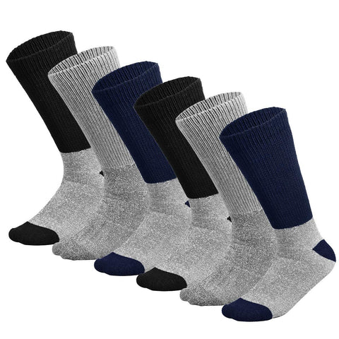Doctor Recommend Thermal Diabetic Socks Keep Foot Warm Non-Binding Crew Socks For Men Women (6 Pack, 9-11)
