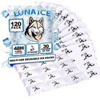 Ice Pack Bulk-Dry Ice for Shipping Frozen Food-Lunch Box Ice Packs-30 Pounds-48+Hour-Slim 15x12in/5x3in-Reusable ice packs-Freez