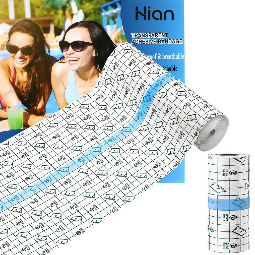 Hion Tattoo Aftercare Waterproof Bandage Transparent Film Dressing 10 Inch x 5.5 Yard Roll Tattoo Cover Up Tape Second Skin Adhe