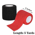 Tindobewan 8 Rolls Cohesive Bandage 2    x 5 Yards Self Adherent Bandage Wrap Breathable Vet Tape Elastic Adhesive Bandage for S
