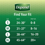 Depend FIT-FLEX Incontinence Underwear for Women, Disposable, Maximum Absorbency, Medium, Blush, Tan (44 Count)