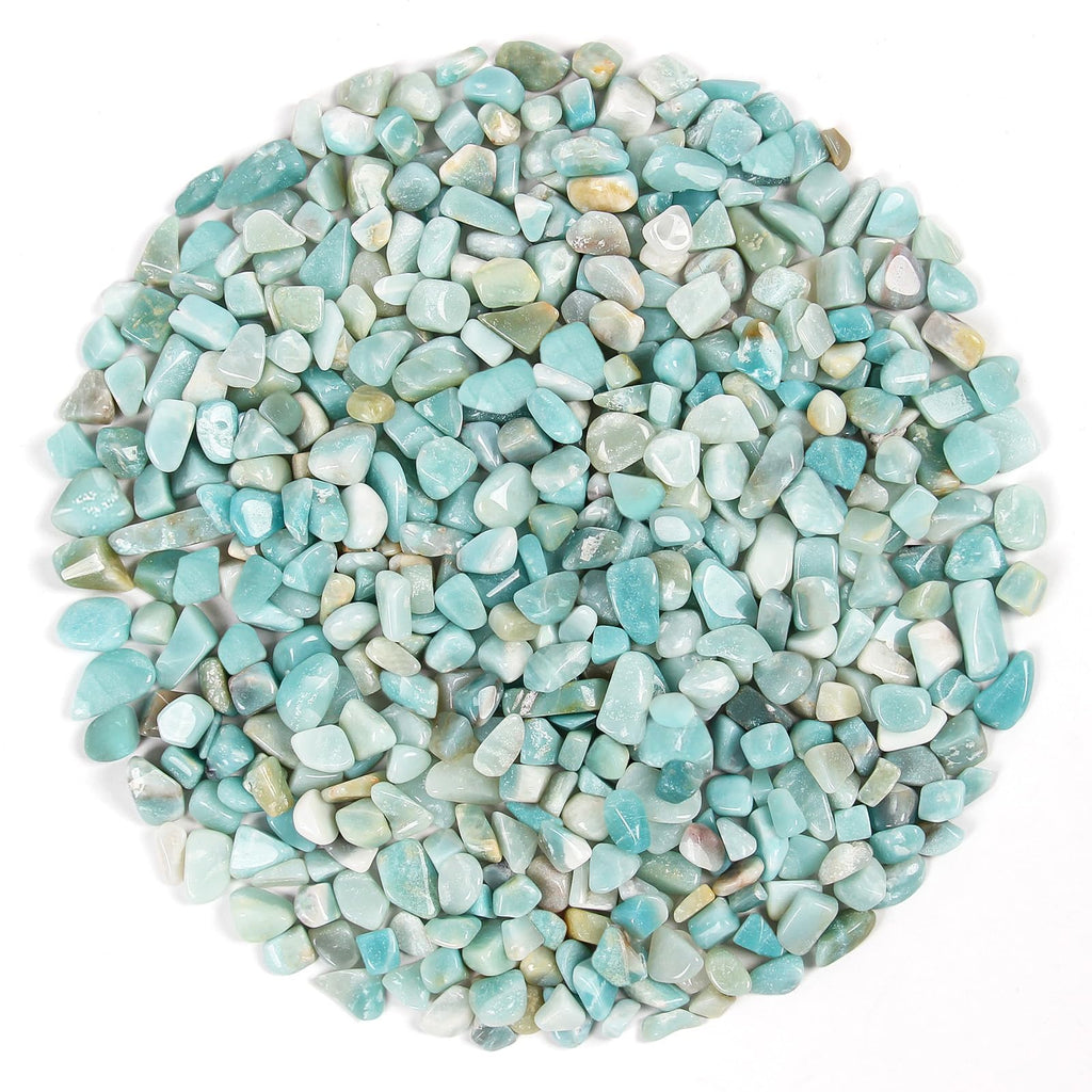 Orientrea 1.1lb Natural Crushed Startlight Rose Quartz Crystal Tumbled Chips-Healing Crystals Chips Bulk, Crushed Crystal Gemsto
