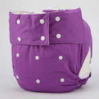 Sigzagor Teen Adult Cloth Diaper Nappy Reusable Washable for Disability Incontinence for Women Girls (Purple)