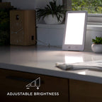 Verilux HappyLight Touch - UV-Free LED Therapy Lamp, Bright White Light with 10,000 Lux, Adjustable Brightness and Color