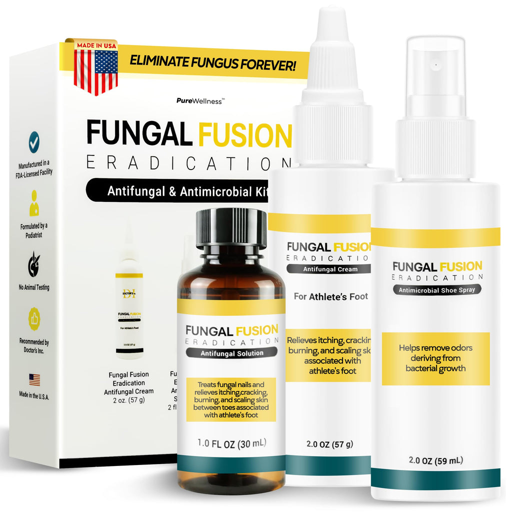 DOCTORS INC. Toenail Fungus Treatment Extra Strength Antifungal Solution - Made in USA - Repairs Fungal Damaged, Yellow, Thick,