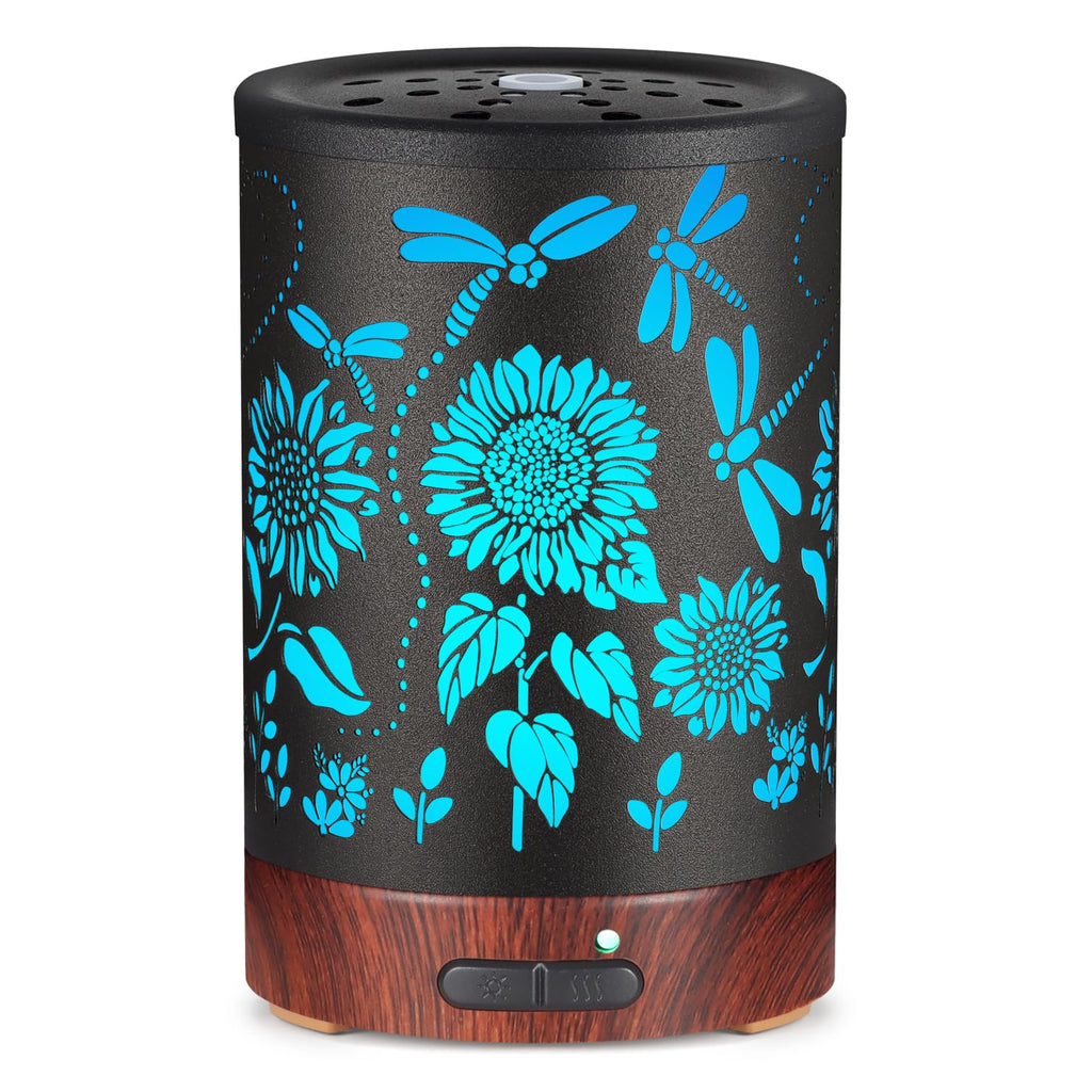 Essential Oils Diffuser,Christmas Aromatherapy Diffuser,Birthday Gifts for Women Mom Grandma,Metal Cool Mist Humidifier with 7 C