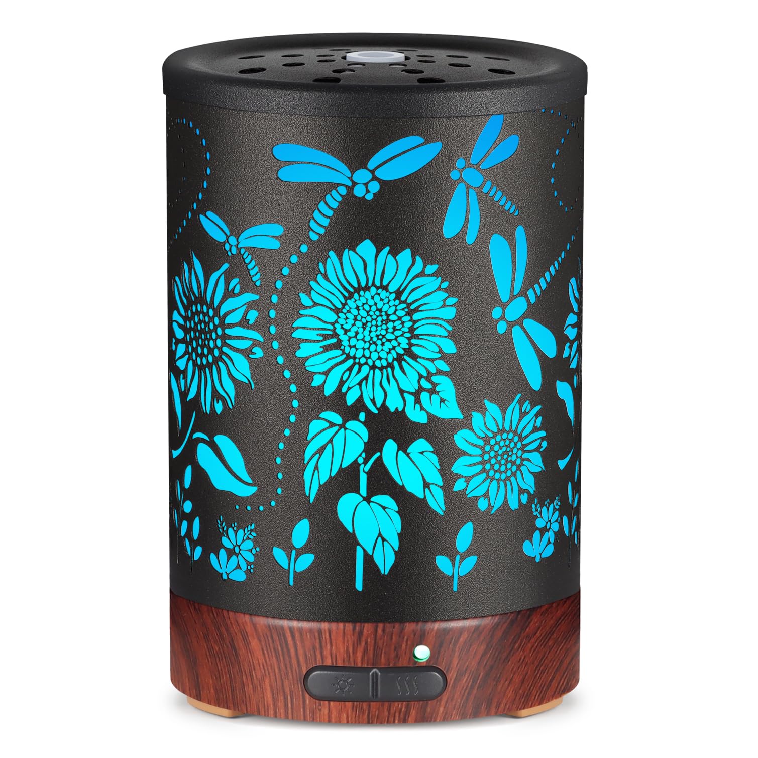 Essential Oils Diffuser,Christmas Aromatherapy Diffuser,Birthday Gifts for Women Mom Grandma,Metal Cool Mist Humidifier with 7 C