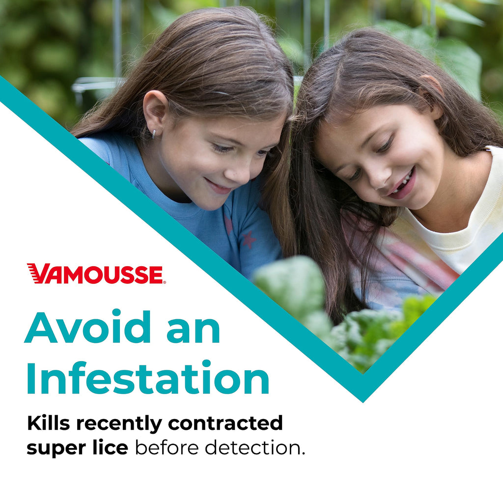 Vamousse Head Lice Defense Daily Shampoo, Use After Exposure or Treatment, Prevents Lice Infestation, No Parabens, Sulfates or D
