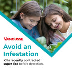 Vamousse Head Lice Defense Daily Shampoo, Use After Exposure or Treatment, Prevents Lice Infestation, No Parabens, Sulfates or D