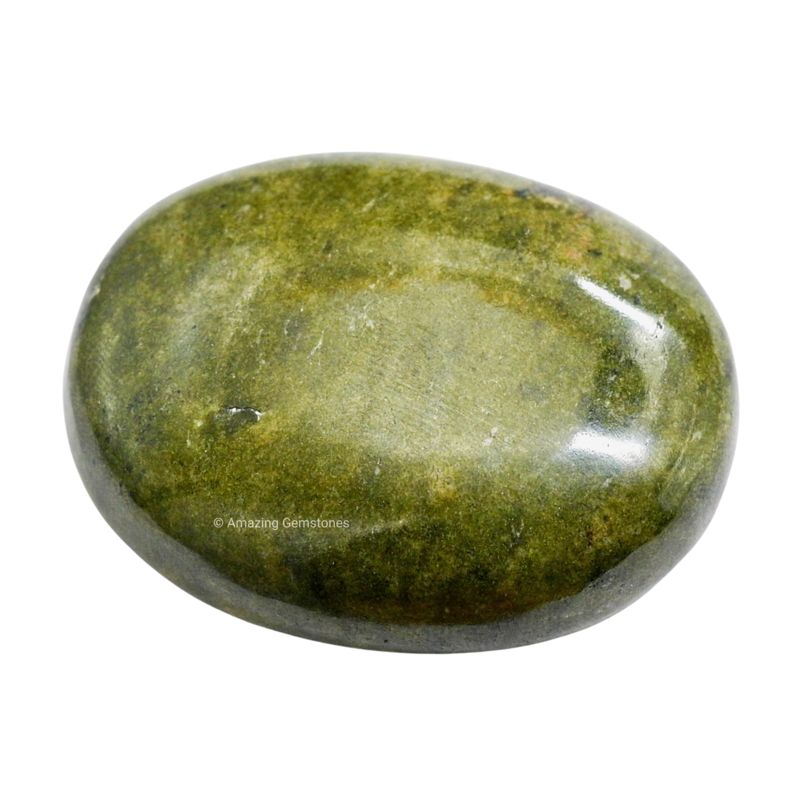 Vesuvianite Crystals and Healing Stones - Large Palm Stone Crystals Piedra - Crystal for Good Luck, Balanced Positive Energy, Me
