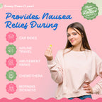 Three Lollies Queasy Drops - Relief from Nausea & Travel Sickness - Relieves a Dry Mouth & Settles The Stomach - Natural Ingredi