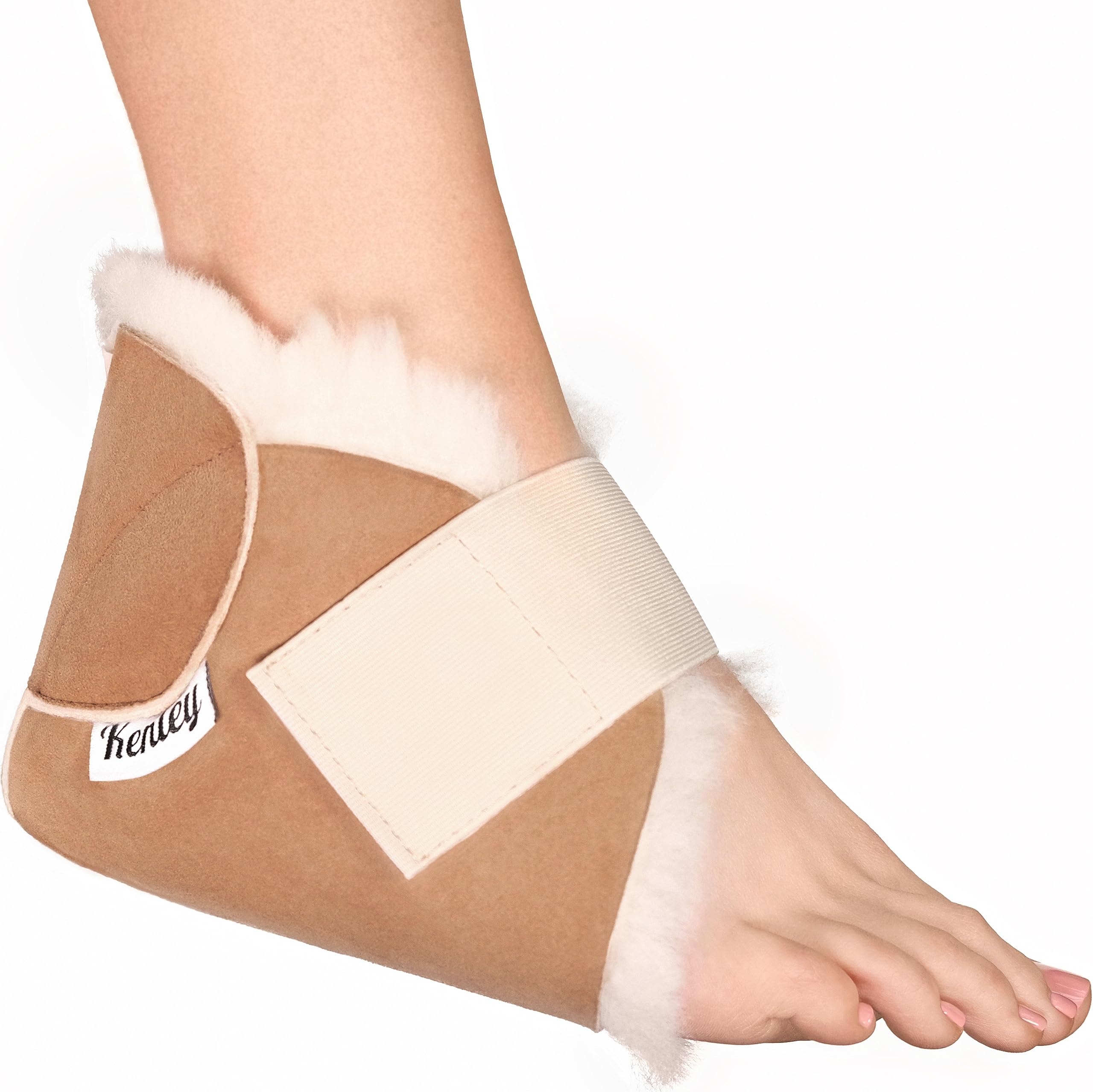 Heel Protectors for Pressure Sores One Size - 100% Medical Sheepskin - Heel Protectors for Bed Sores - Soft Lambs Wool Foot Pill