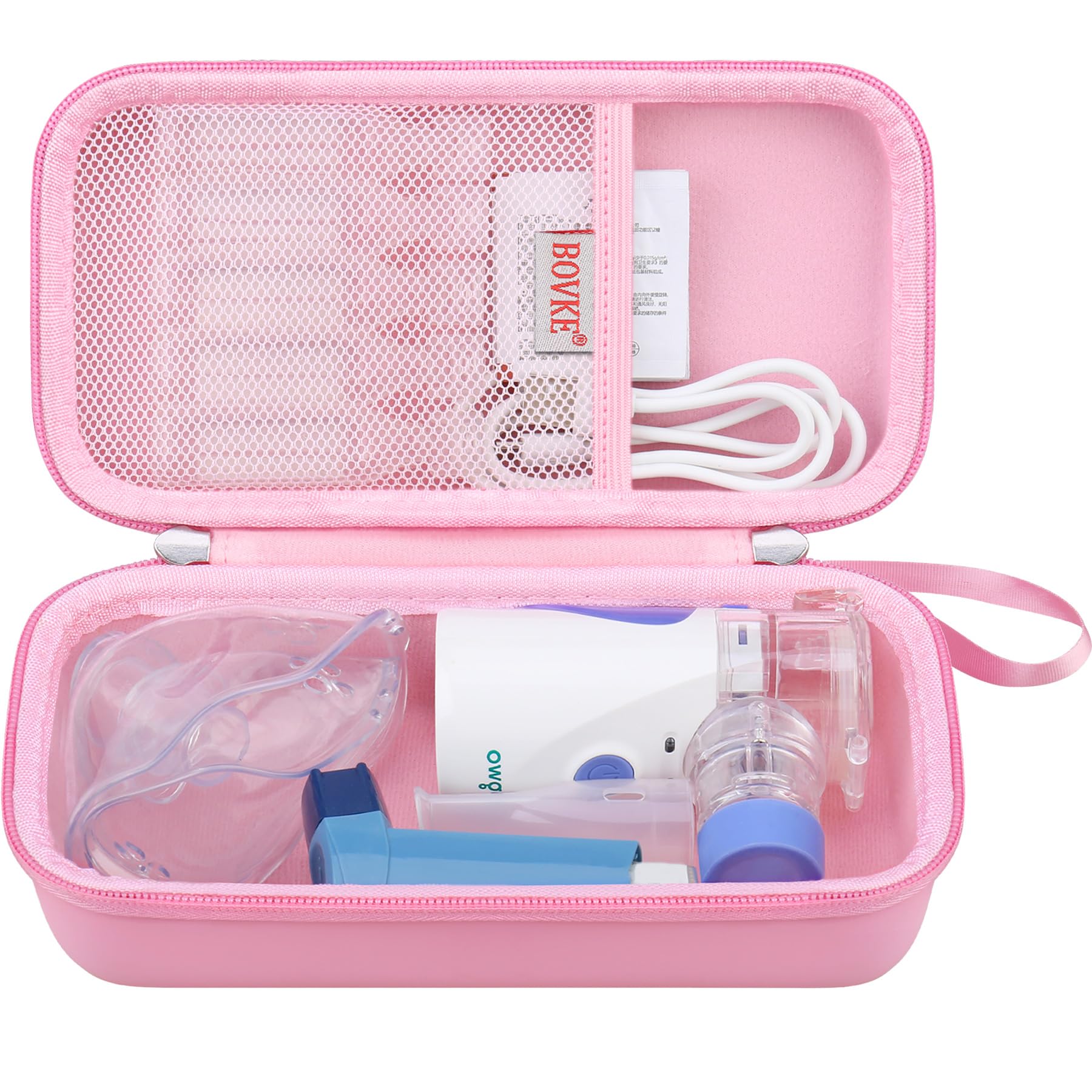 BOVKE Carrying Case for Handheld Electric Nebulizer for Adults and Kids, Inhaler Spacer Bag, Portable Electric Nebulizer Asthma 