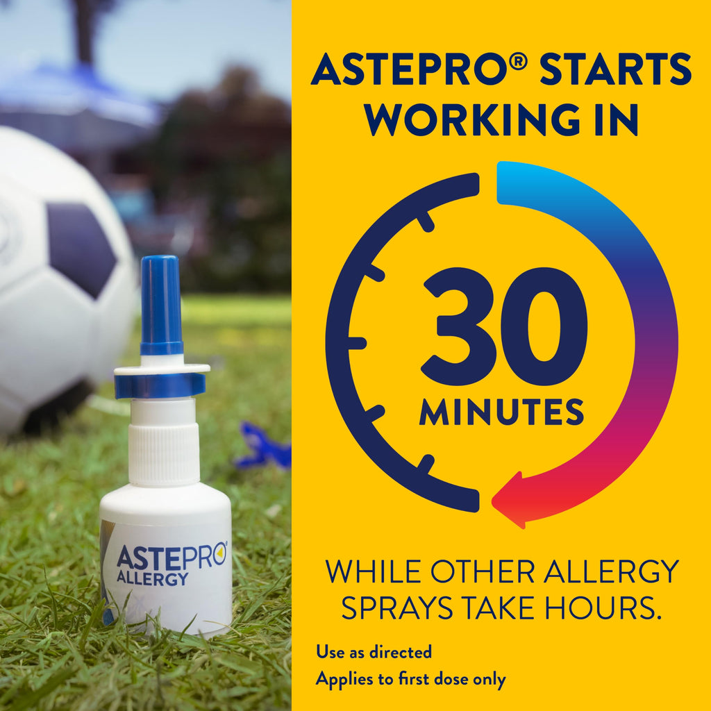 Astepro Nasal Spray and Tissue Bundle, 24-Hour Allergy Relief, Steroid-Free, Nasal Congestion, Runny & Itchy Nose, 200 Metered S