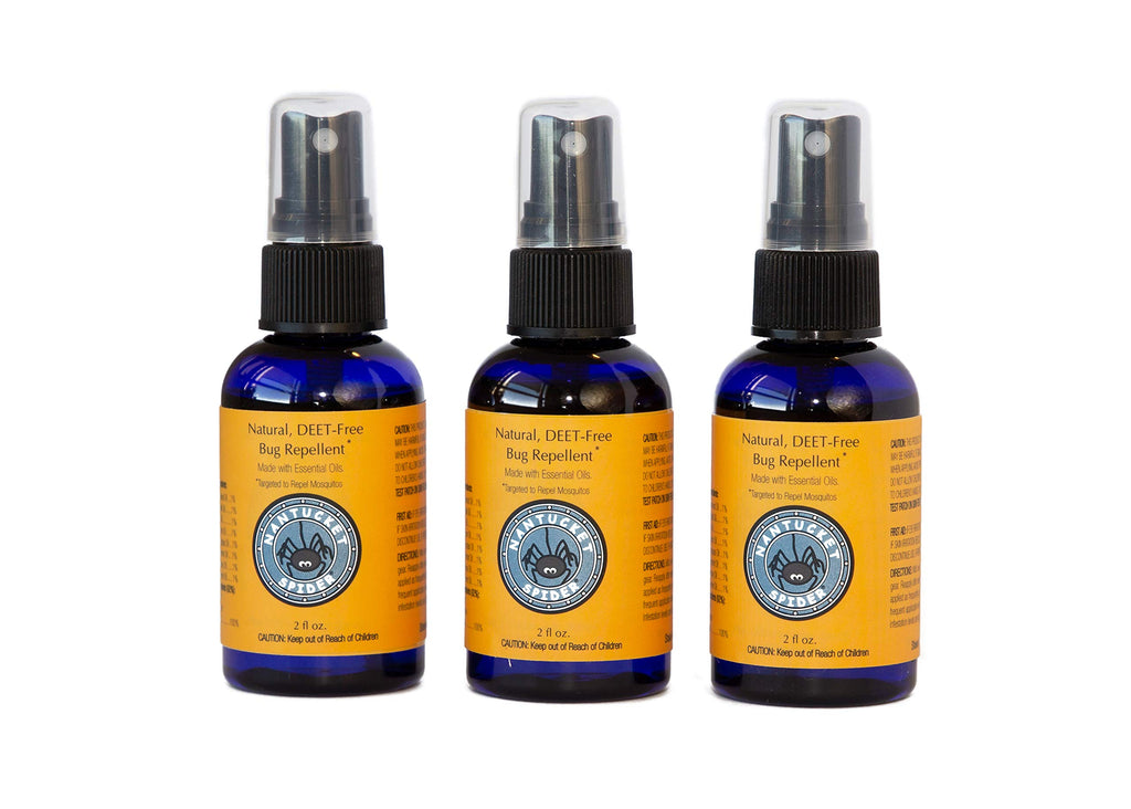 Nantucket Spider Natural Insect Repellent Spray for People | Long-Lasting Protection Against Mosquitoes, Biting Flies, & No-See-