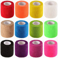 12 Pack 2 x 5 Yards Self Adhesive Elastic Bandage Wrap Stretch Self-Adherent Tape for First Aid,Sports, Wrist, Ankle (12 Colors)