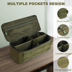 QISVVE First Aid Bag Empty Pill Box Organizer,Tactical Medical Bag Case,Portable EDC Travel Medicine Pill Bottle Organizer (Gree