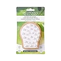 EcoTools Stimulation Scalp Massager, in Shower Brush, Removes Buildup, Soft, Silicone Bristles, & Wood Handle, Gently Massage Sc