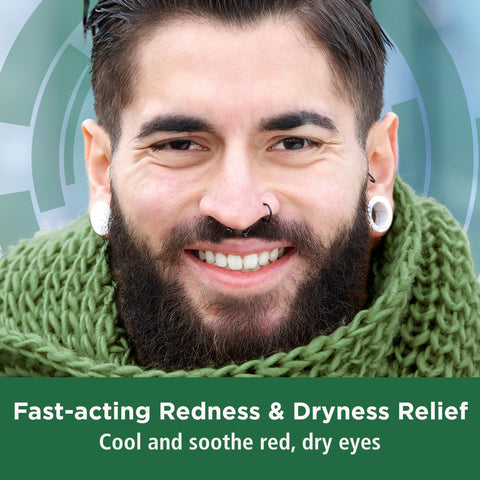 Rohto Cool Relief, Redness Reliever Lubricant Eye Drops, Relieves Redness, Prevents and Protects Further Irritation, Cools and S