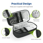 AUVON Portable Insulin Cooler Travel Case, Insulated Diabetic Bag with 2 x 160g Ice Packs for 6-8h Cooling Time, Medication Cool