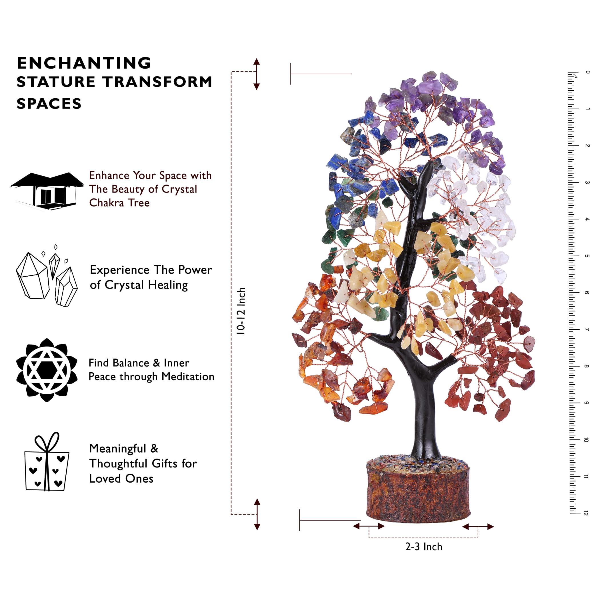 Chakra Crystal Tree, Gem Stones And Crystals, Spiritual Decor, Crystal Tree Of Life, Home Decor Gifts, Crystals Tree, Money Tree