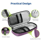 AUVON Insulin Pen Cooler Travel Case with 2 * 90g TSA Approved Ice Packs, Diabetic Medication Insulated Cooling Bag for Insulin