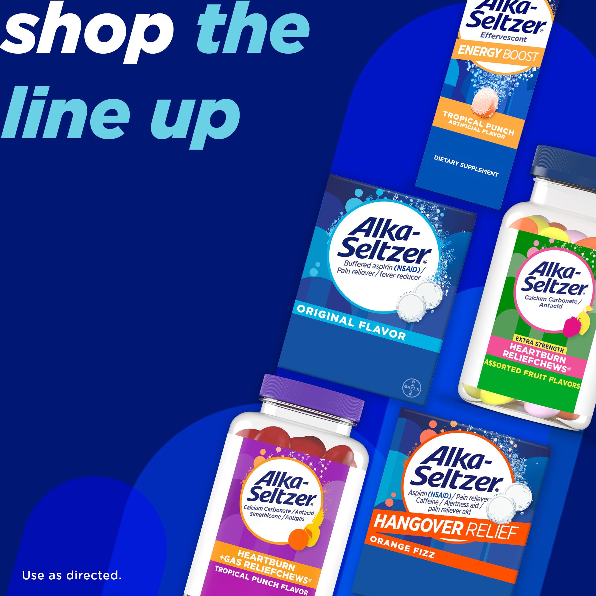 Alka-Seltzer Heartburn Relief Extra Strength Effervescent Tablets, 4-in-1 Relief from Heartburn, Sour Stomach, Acid Indigestion,