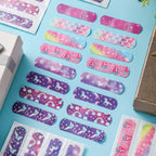 Funtery 8 Styles Kids Fabric Bandages Flexible Self Adhesive Bandage Wrap for Cuts Scrapes Wounds Burns Baby Child Toddlers, Ass