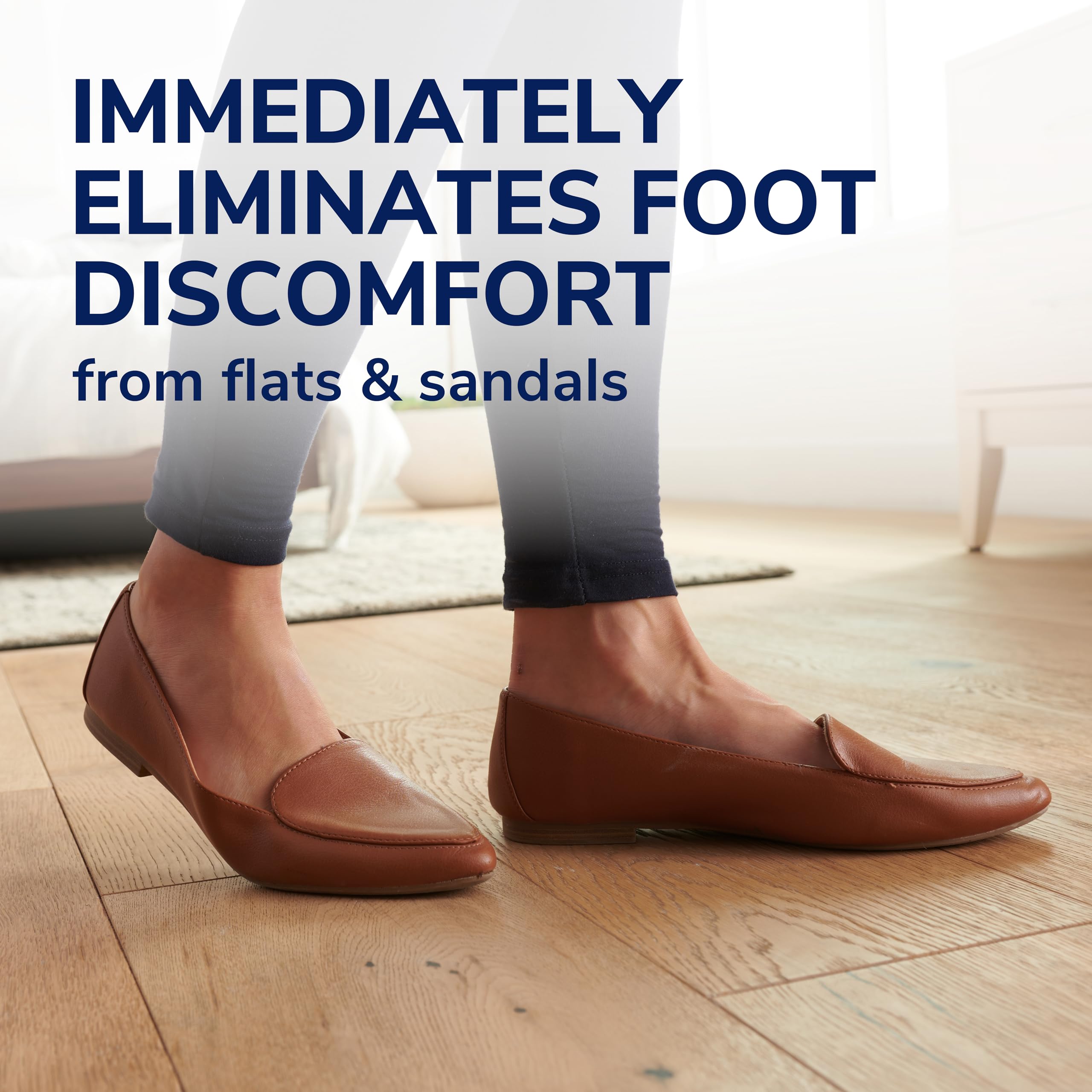 Dr. Scholl s Love Your Flats & Sandals, 3/4 Length Insoles for Women, Shoe Size 6-10: All-Day Comfort Shoe Inserts for Women wi