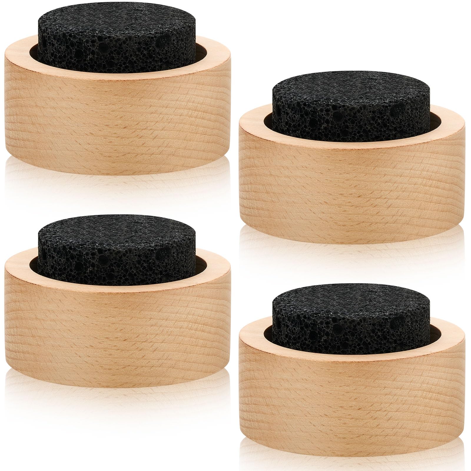 Chunful 4 Pcs Lava Rock Essential Oil Diffuser Lava Stone Passive Diffuser for Sauna Decorating at Home, Office, Bedroom, Bathro