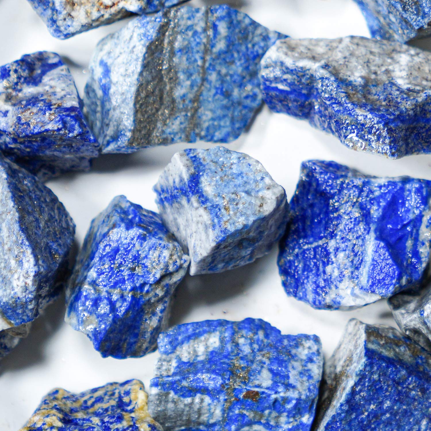Crystal Allies 1 Pound Bulk Rough Lapis Lazuli Reiki Crystal Healing Stones Large 1''