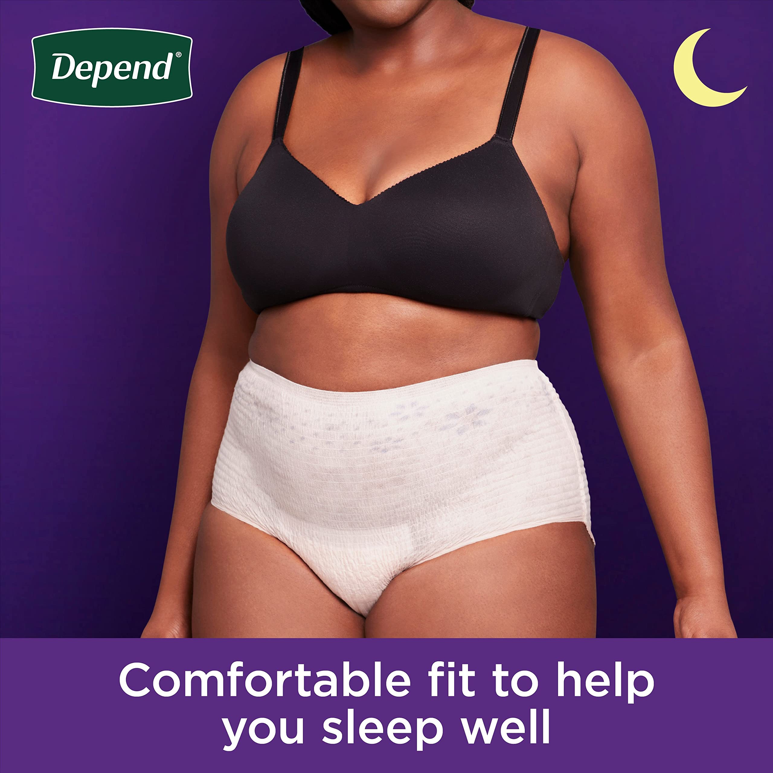 Depend Night Defense Adult Incontinence & Postpartum Bladder Leak Underwear for Women, Disposable, Overnight, Extra-Extra-Large,