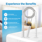 resplabs CPAP Hose Cleaning Brush 8 in 1 CPAP Cleaner for 22mm, 15mm CPAP Tubing, Mask, Cushions, Humidifiers & Water Chambers