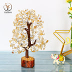 Citrine Crystal Stone - Crystals Tree, Gem Tree, Bonsai Trees, Tree for Home, Crystal Tree of Life, Meditation Accessories, Fake
