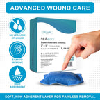 MedVance Super Absorbent Dressing, Non-Adhesive Pads for Wound Care, Pressure Ulcers & 1st/2nd Degree Burns, Superior Moisture A