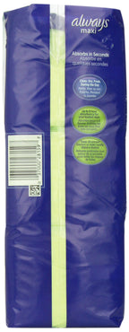 Always Maxi Size 2 Super Pads for Women, Without Wings, Unscented, 42 Count - Pack of 4 (168 Count Total)