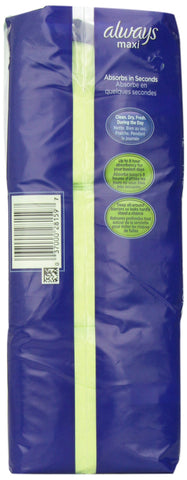 Always Maxi Size 2 Super Pads for Women, Without Wings, Unscented, 42 Count - Pack of 4 (168 Count Total)