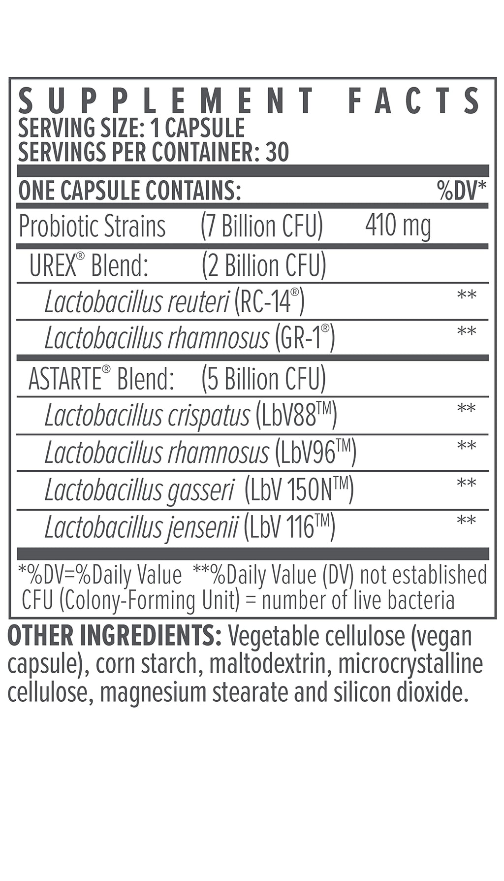 bioTE Nutraceuticals - vH Balance - Vaginal Health + Microbiome Support